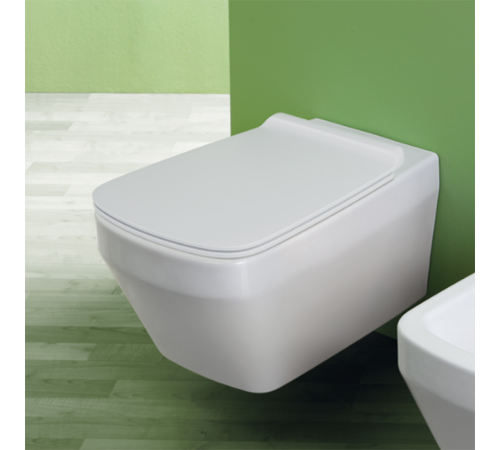 Унитаз подвесной SIMAS Baden Baden безободковый 56х36 см белый матовый BB18bi matt