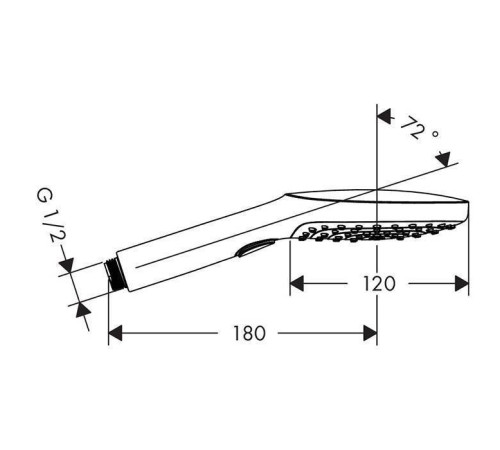Ручной душ Hansgrohe Raindance Select E 120 3jet хром/белый 26520400