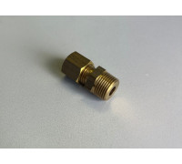 Резьбовое соединение Oventrop Ofix-Oil R 3/8x8 мм проходное латунь 2081055