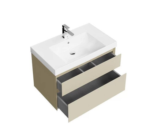 Тумба подвесная Kerama Marazzi Cubo 80 см с ящиками лимо матовая CUB.80.2\LIM