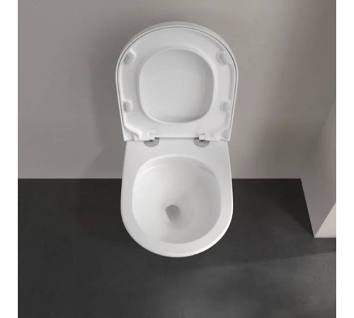 Унитаз подвесной Villeroy & Boch Subway 3.0 безободковый TwistFlush с сиденьем SoftClosing 4670TS01