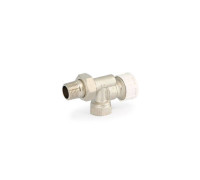 Вентиль термостатический Uni-Fitt угловой-осевой HB 1/2 никелированный 163V2000