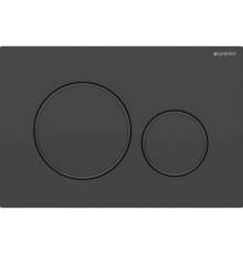 Клавиша смыва Geberit Sigma20 для двойного смыва круглая черный матовый 115.882.16.1