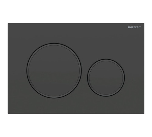 Клавиша смыва Geberit Sigma20 для двойного смыва круглая черный матовый 115.882.16.1