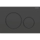 Клавиша смыва Geberit Sigma20 для двойного смыва круглая черный матовый 115.882.16.1