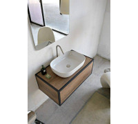 Раковина накладная Scarabeo Glam 56x39 см без отверстия для смесителя белая 1804