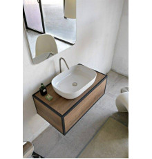 Раковина накладная Scarabeo Glam 56x39 см без отверстия для смесителя белая 1804