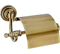 Держатель туалетной бумаги Boheme Medici с крышкой бронза 10601
