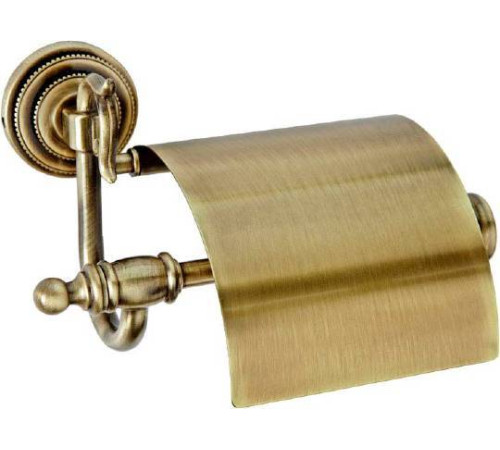Держатель туалетной бумаги Boheme Medici с крышкой бронза 10601