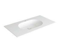 Раковина на столешницу Simas WAVE 100x50x14.5 см 1 отверстие белая матовая WA100 bi matt