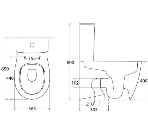Бачок для унитаза Allen Brau Fantasy 36х19х40 см белый 4.11010.20