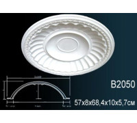 Купол потолочный из полиуретана Perfect B2050