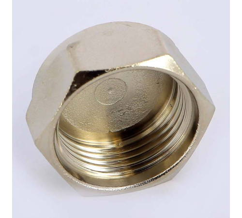 Заглушка латунная никелированная с внутренней резьбой Tiemme 1 1500247