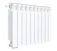 Радиатор биметаллический Rifar Monolit Ventil 500 9 секций левое подключение RAL 9016 rmvlf50009