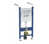 Система инсталляции для унитаза Geberit Duofix 112 см с бачком Delta 12 см и клавишей Delta30 хром 458.163.21.1