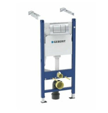 Система инсталляции для унитаза Geberit Duofix 112 см с бачком Delta 12 см и клавишей Delta30 хром 458.163.21.1