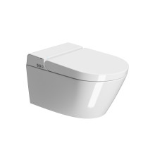 Унитаз-биде подвесной GSI WClean безободковый 590х375 мм белый глянцевый 7418K11