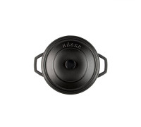 Кастрюля глубокая Hascevher Y DT 24 см Black Mat A900024
