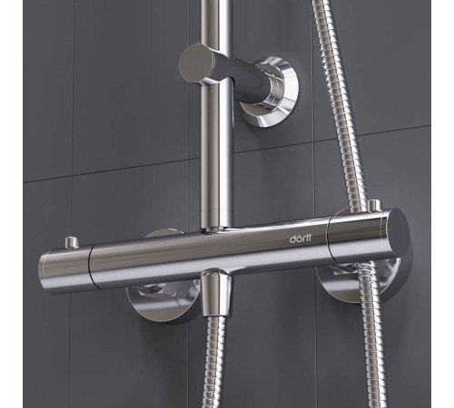 Душевая система DORFF Futura с термостатом и тропическим душем D0710400