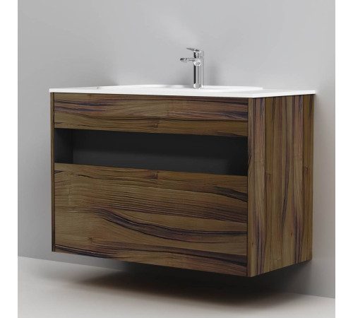 База под раковину AM.PM Func 100 см с нишей и 1 ящиком дуб крафт M8FFUX1001OF