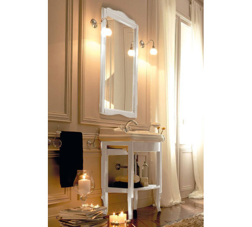 Комплект мебели для ванной Kerasan Retro 69 см напольный открытый белый матовый 104601/735030/731330