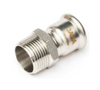 Ниппель переходной SANHA NiroPress AISI 304L ВПр-НР 28x3/4 691243G2834.3