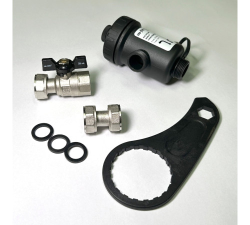 Фильтр-грязеуловитель магнитный TIM 3/4 черный 509408