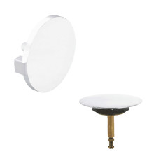 Комплект накладок для слива-перелива Viega Multiplex Visign M5 белый 735883