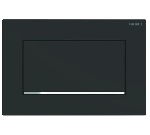 Клавиша смыва Geberit Sigma 30 смыв-стоп черный матовый/хром 115.893.14.1