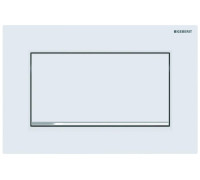 Клавиша смыва Geberit Sigma 30 смыв-стоп белый матовый/хром 115.893.JT.1