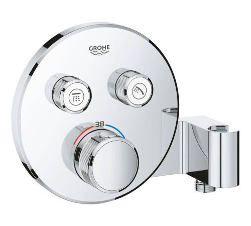 Термостат для душа GROHE Grohtherm SmartControl внешняя часть на 2 выхода с держателем хром 29120000
