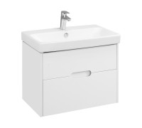 Тумба-умывальник с раковиной Aquaton Оливия 70 Белый матовый 1A2543K0OL010