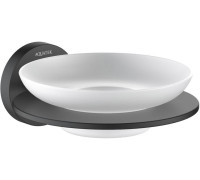 Мыльница Aquanet Оберон матовый черный AQ4203MB