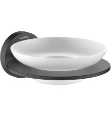 Мыльница Aquanet Оберон матовый черный AQ4203MB