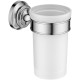 Стакан с держателем Aquanet Классик хром AQ4527CR