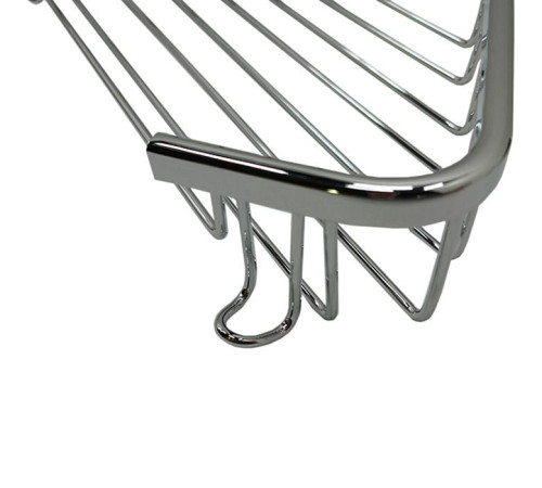 Полочка-решетка угловая Tiffany World Harmony 534 подвесная 18x18x4 см хром TWHO534cr