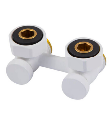 Узел подключения Schlosser 50 мм 3/4 x 3/4 угловой Белый 600700023