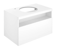 Тумба под умывальник KEUCO Stageline 800x550x490 мм 1 ящик подсветка розетка USB белый 32864300100