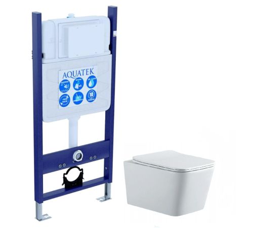 Комплект инсталляция с унитазом Aquatek Либра New (INS-0000014, AQ0530N-00) ЛИБРА N-14
