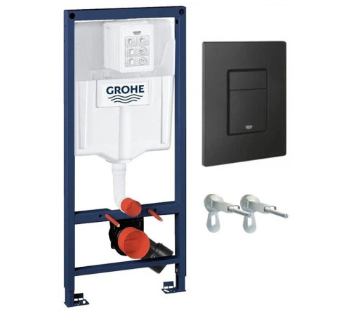 Система инсталляции для подвесного унитаза GROHE Solido 3 в 1 с панелью смыва 38966KF0 матовый черный 38811KF0