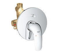 Смеситель для ванны GROHE Eurostyle комплект внешняя и встраиваемая части хром 23730003