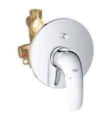 Смеситель для ванны GROHE Eurostyle комплект внешняя и встраиваемая части хром 23730003