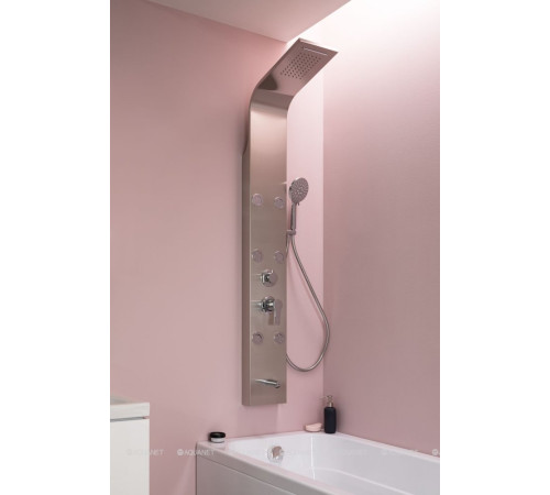 Душевая панель Aquanet Galaxy Shine с изливом и верхним душем AP40-01