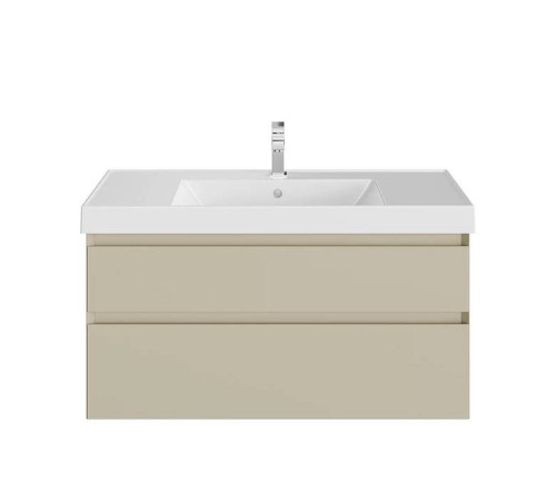 Тумба подвесная Kerama Marazzi Cubo 100 см с ящиками лимо матовая CUB.100.2\LIM