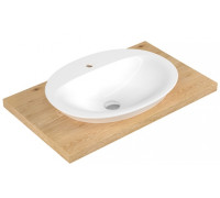 Раковина встраиваемая сверху Serel HERA овальная 46х60 см HR34TXS110H