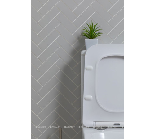 Чаша напольного унитаза Aquanet Tavr 2.0 C1 Rimless с сиденьем Soft Close Slimseat Tavr 2.0 C1
