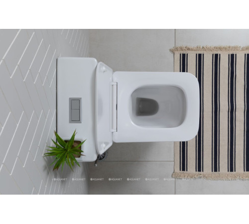 Чаша напольного унитаза Aquanet Tavr 2.0 C1 Rimless с сиденьем Soft Close Slimseat Tavr 2.0 C1