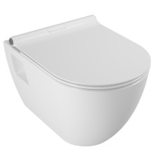 Унитаз подвесной безободковый Serel Smart с сиденьем микролифт SM46SL