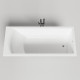 Ванна встраиваемая Salini Cascata KIT 170.6х75.1х60 см с сифоном и ножками S-Sense белый глянцевый 104813G