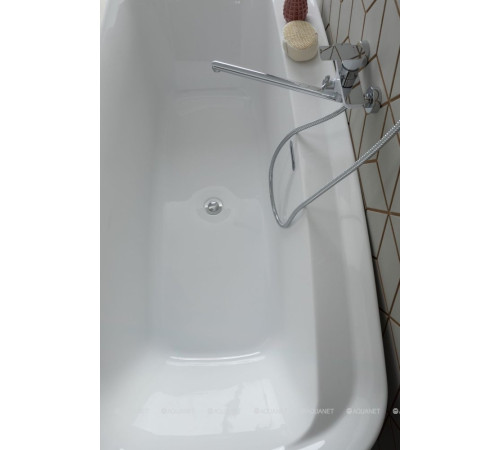 Ванна акриловая Aquanet Family Fine 1700x780 мм со сливом-переливом белый матовый 95778-MW